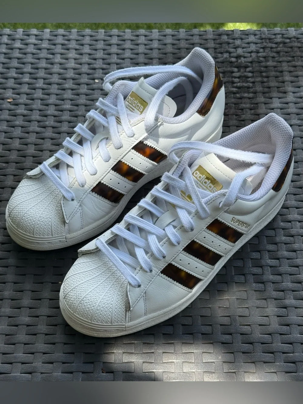 Adidas Superstar ‘Tortoiseshell’ | Women’s Size 8 | tortoiseshell & gold accents